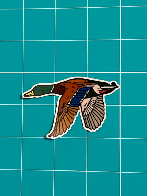 Mallard Sticker: Vinyl Bird Sticker