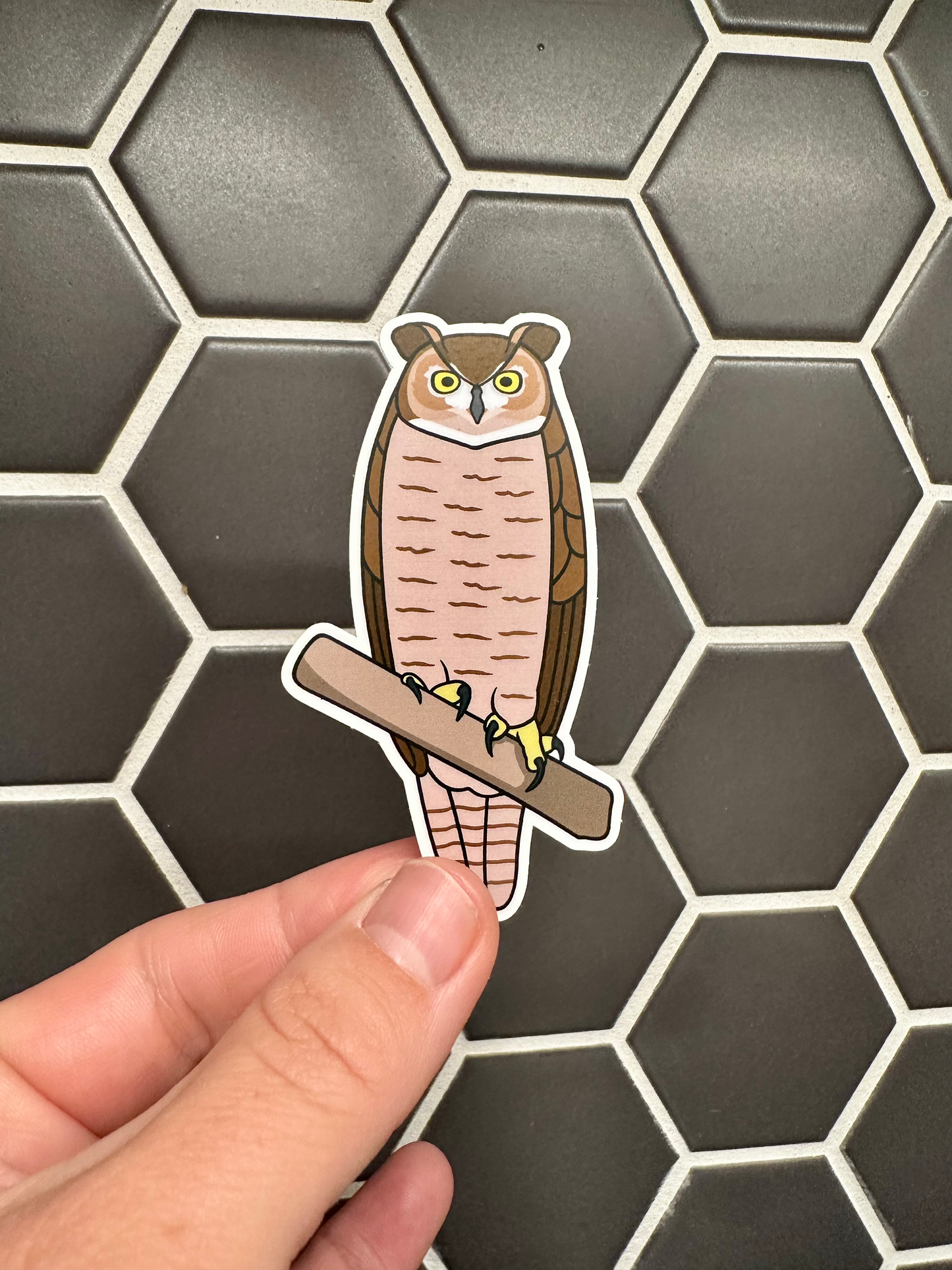 Great Horned Owl Sticker image 0