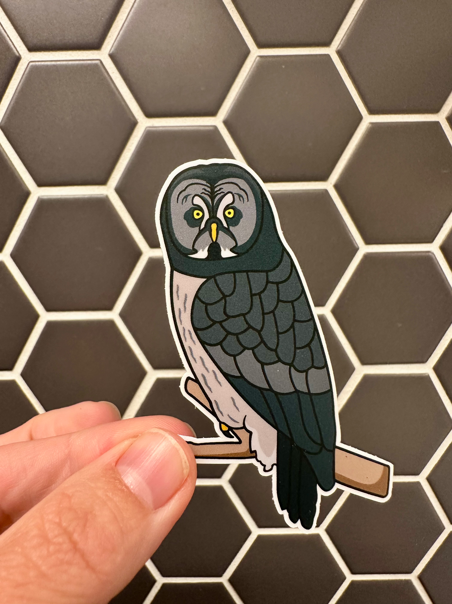 Great Grey Owl Sticker image 0