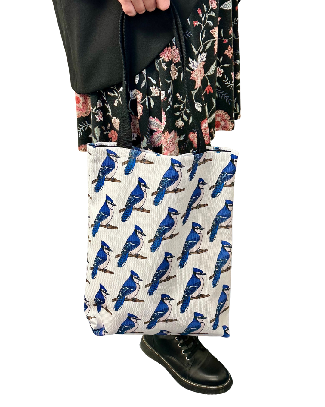 Blue Jay Tote Bag- All Over Print Canvas Shopping Bag