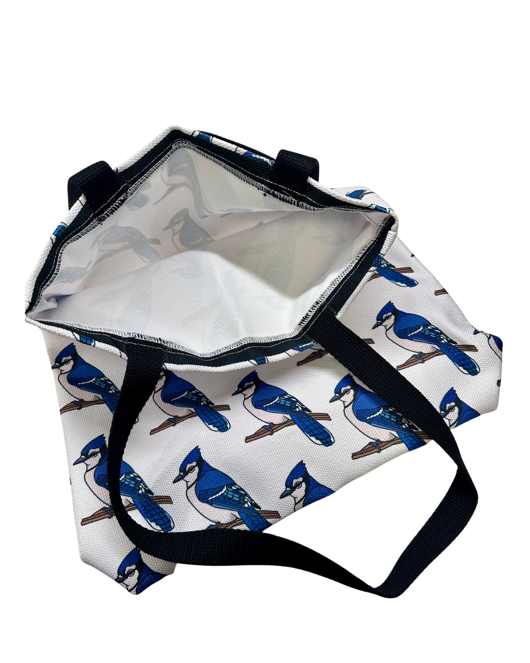 Blue Jay Tote Bag- All Over Print Canvas Shopping Bag
