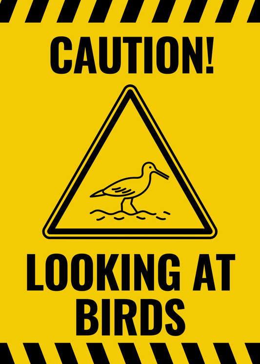 MAGNET! Caution Sign for Car While Bird Watching