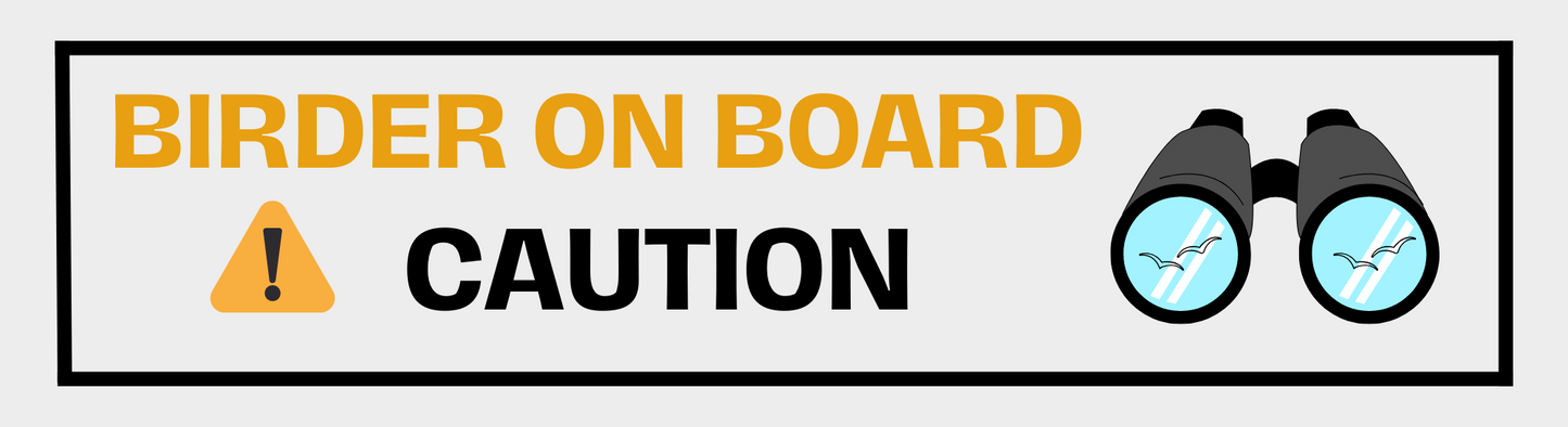Birder On Board Bumper Sticker