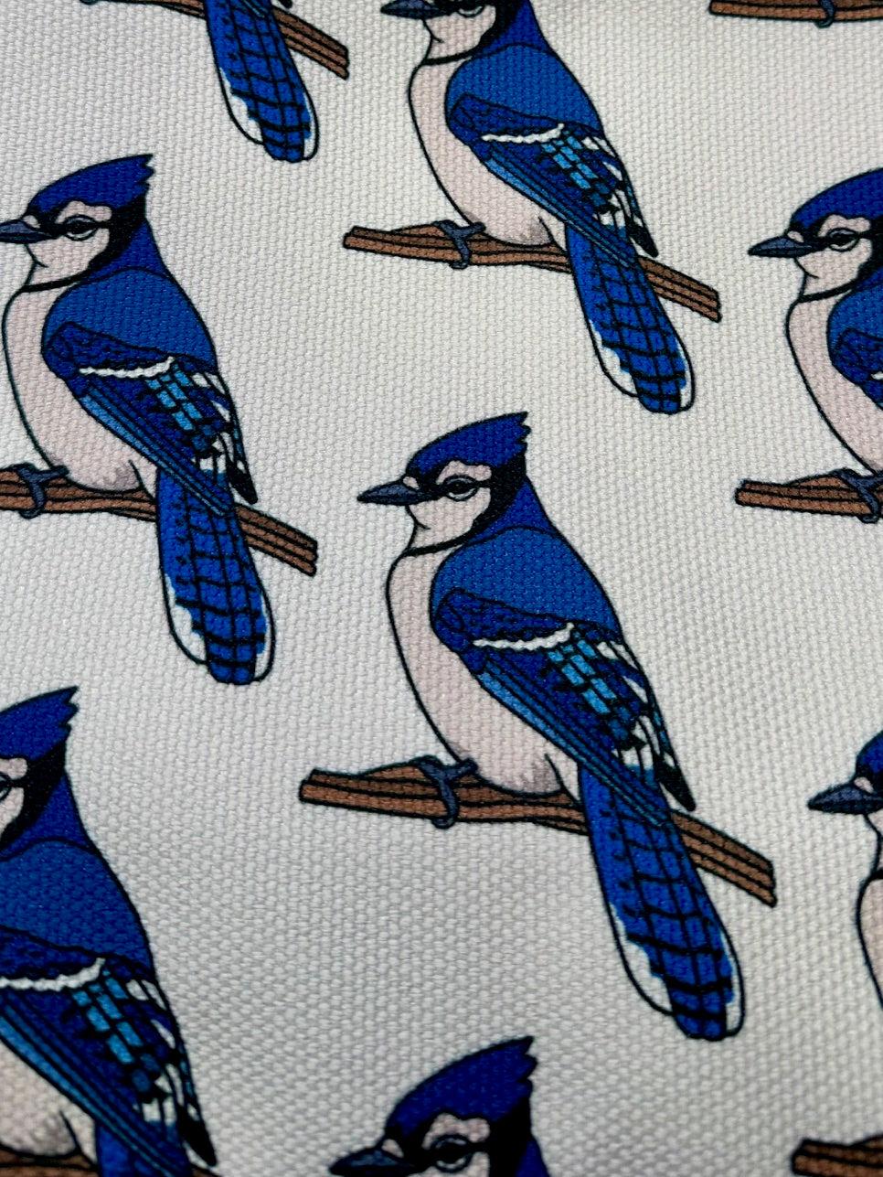 Blue Jay Tote Bag- All Over Print Canvas Shopping Bag