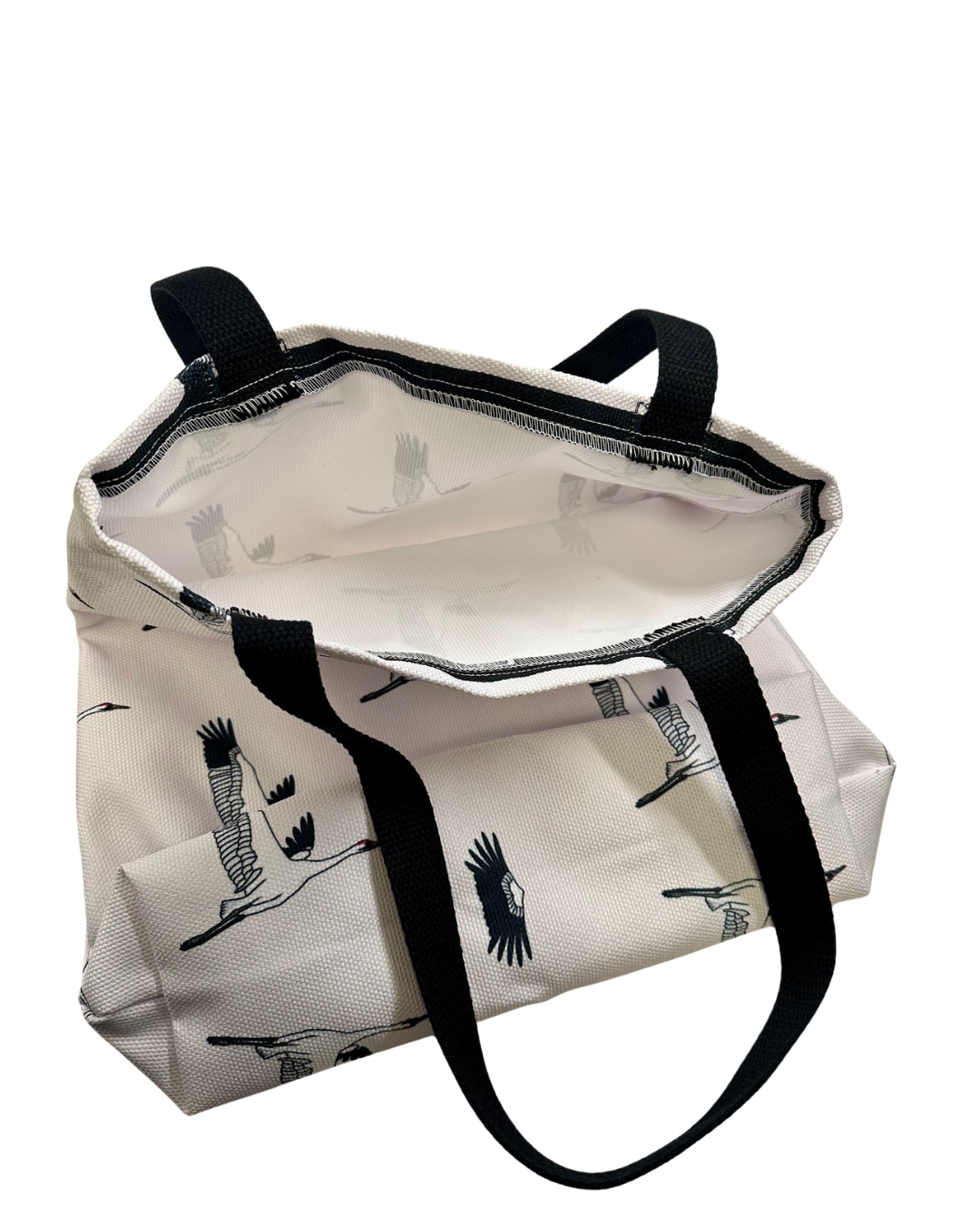 Whooping Crane Tote Bag- All Over Print Canvas Shopping Bag