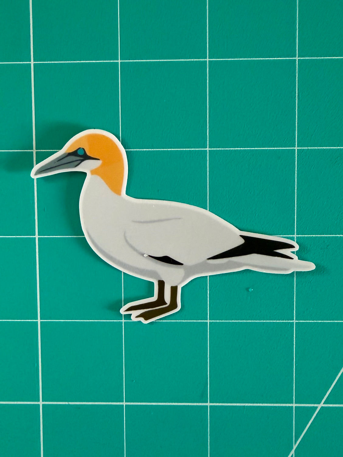 Northern Gannet Sticker: Waterproof Vinyl Bird Sticker