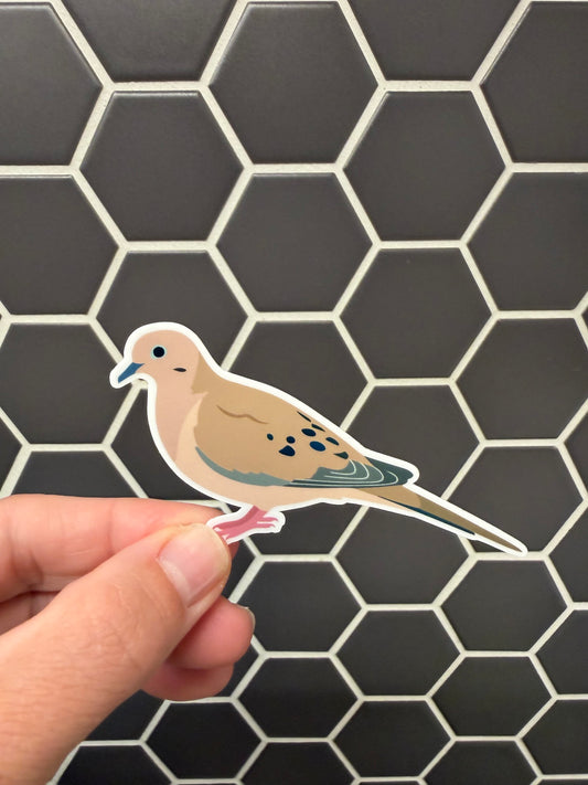 Mourning Dove Sticker: Waterproof Vinyl Decal