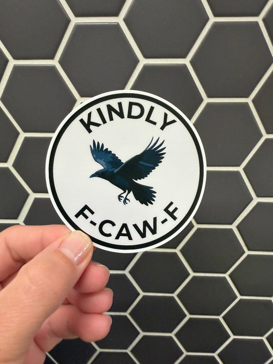 F-CAW-F Sticker | Weatherproof Vinyl Decal