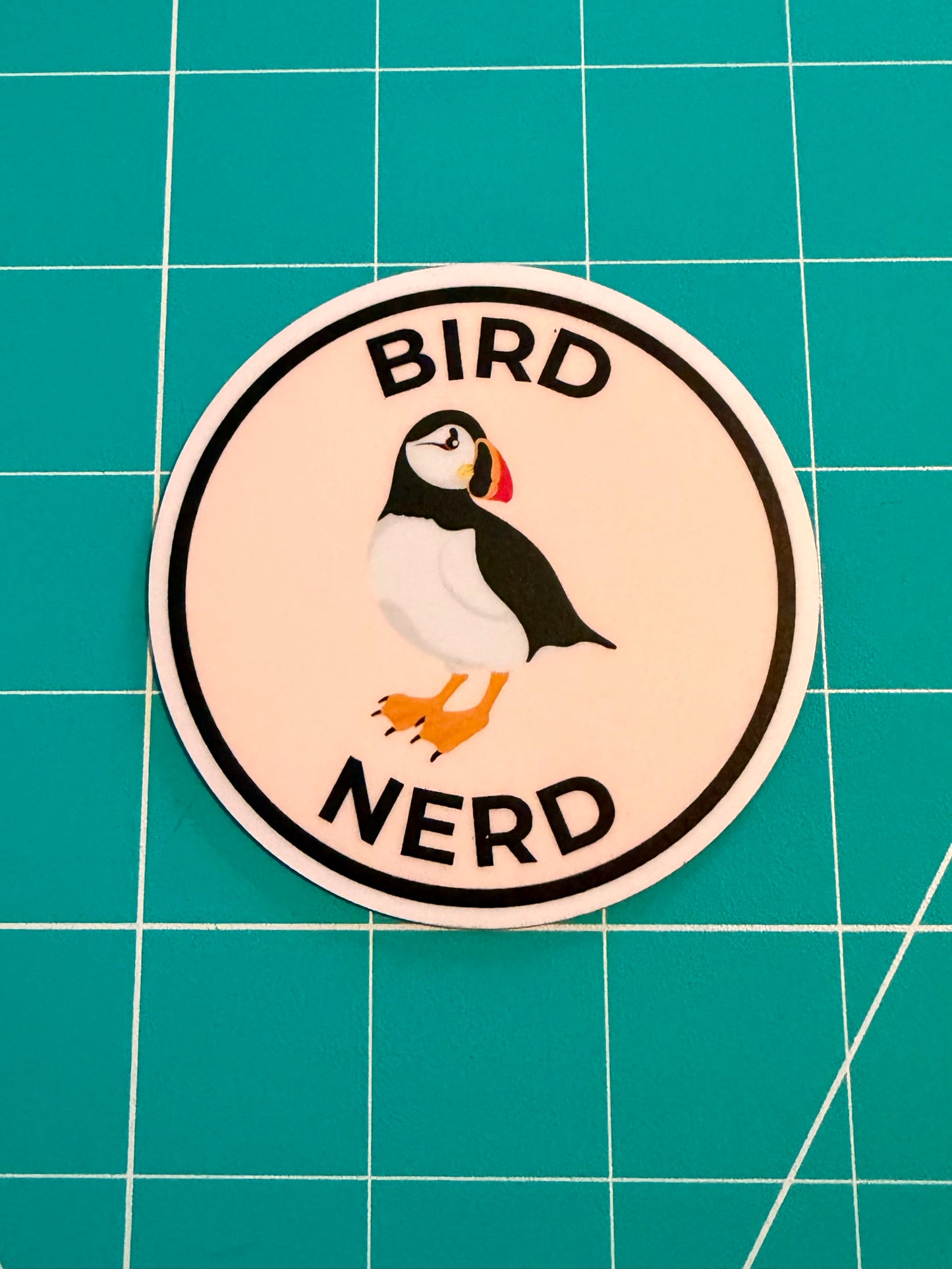 MAGNET! Bird Nerd: Atlantic Puffin, Fridge Magnet