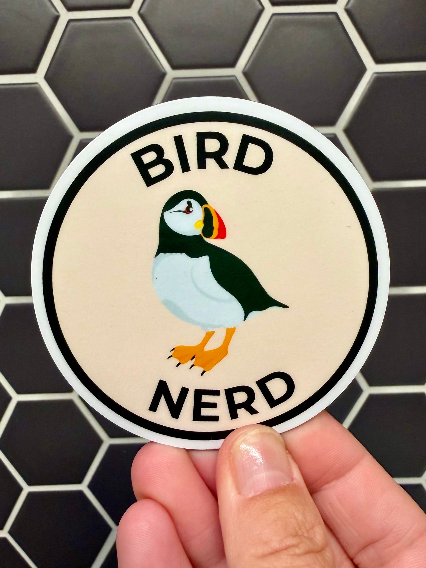 MAGNET! Bird Nerd: Atlantic Puffin, Fridge Magnet