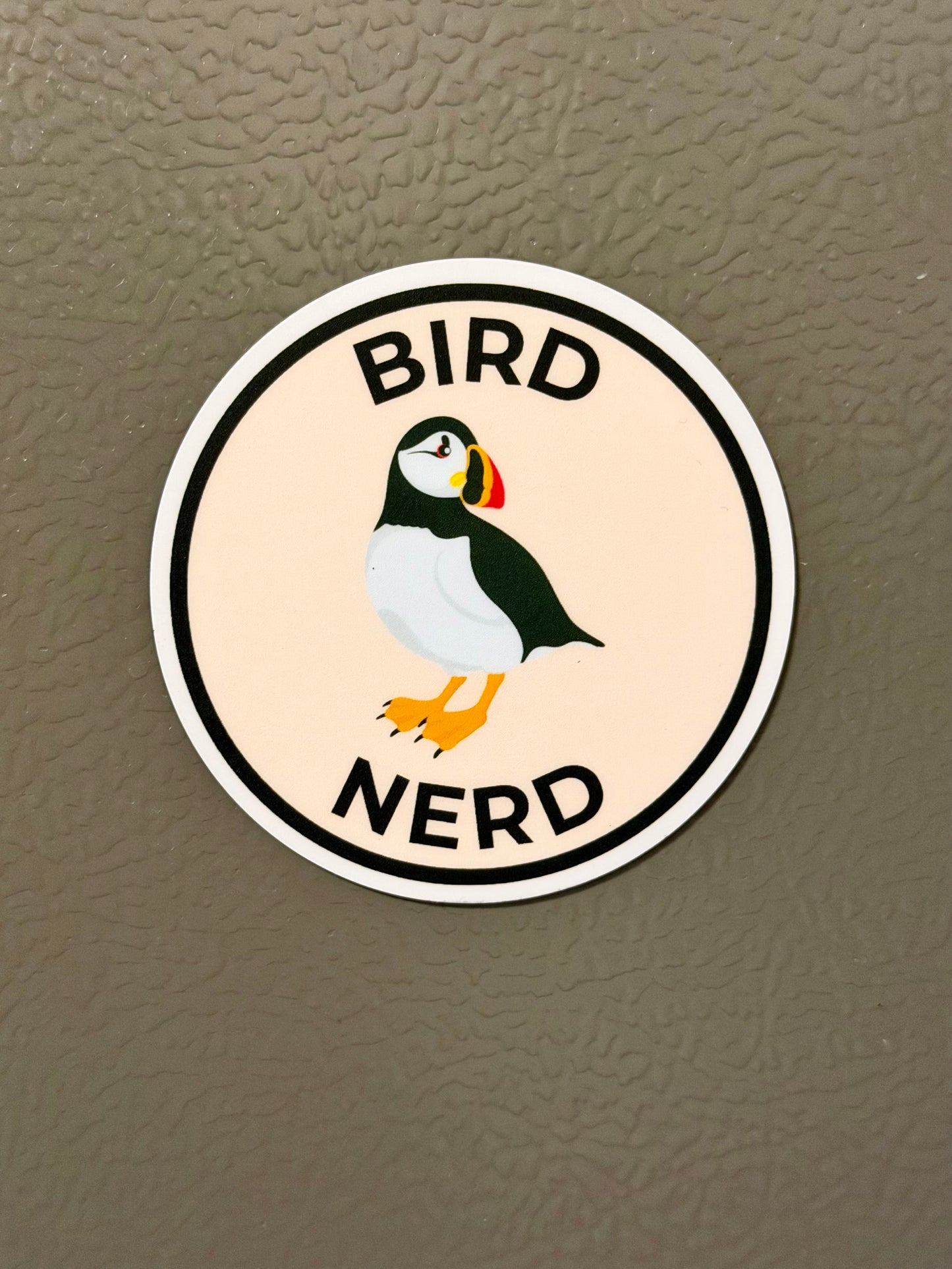 MAGNET! Bird Nerd: Atlantic Puffin, Fridge Magnet