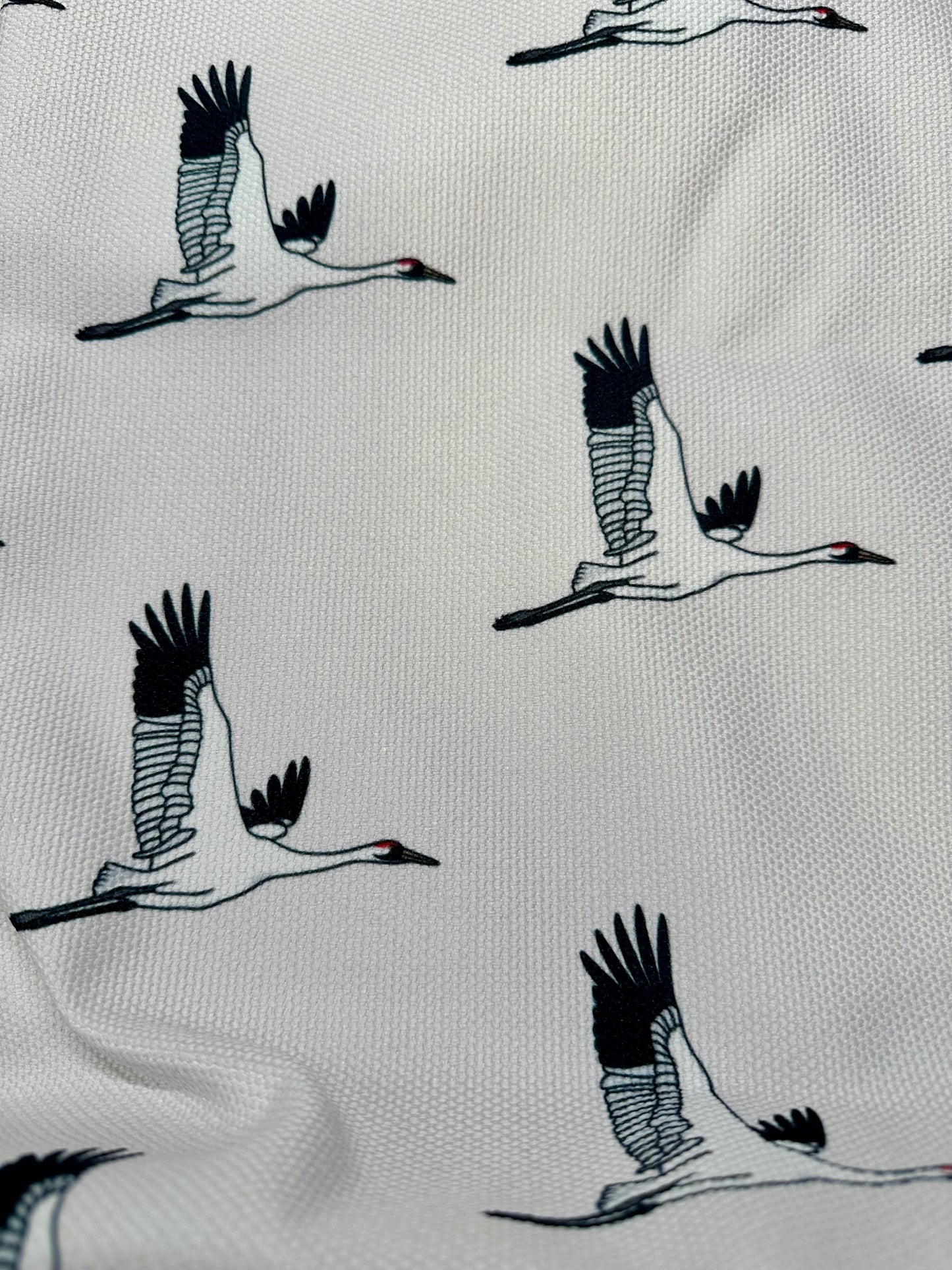 Whooping Crane Tote Bag- All Over Print Canvas Shopping Bag
