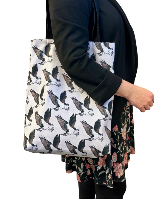 Osprey Tote Bag- All Over Print Canvas Shopping Bag